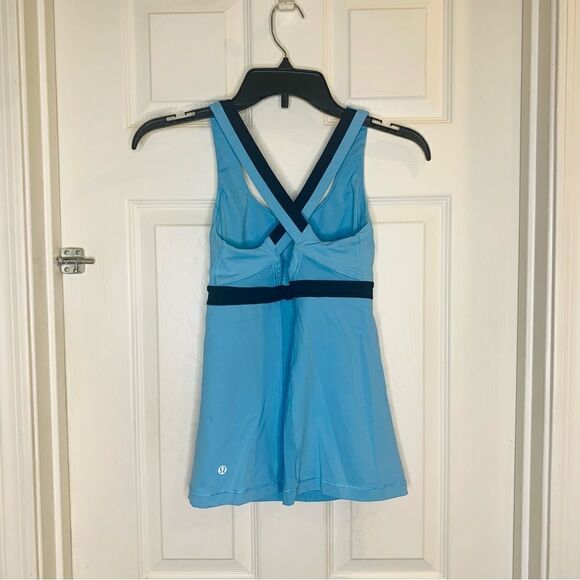 Lululemon Run: Stuff Your Bra Tank II Size 2 Color Blue Moon Inkwell - Picture 6 of 8